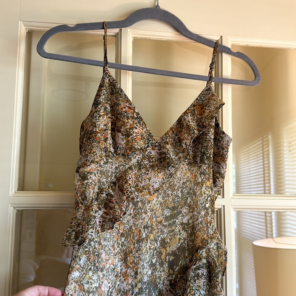 Patterned Ruffle Maxi Dress - Open Edit. - Picture 2 of 7